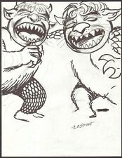 LOSTON WALLACE SIGNED WILD THINGS ORIGINAL ART A-MAURICE SENDAK  picture