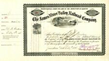 James River Valley Railroad Co. signed by Crawford Livingston - Autographed Stoc picture