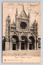 c1904 Cathedral Facciata Siena Italy UDB Postcard picture