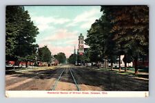 Delaware OH-Ohio, Residential Section Of William Street, Vintage Postcard picture