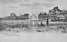 Sconset Beach Train Nantucket Massachusetts MA Reprint Postcard picture