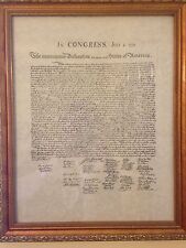 Reproduction Declaration of the thirteen United States of America July 4th, 1776 picture