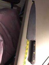 Vintage/Antique 15” Foster Bros Chef Butcher Kitchen Knife 10” Blade M Povinelli picture