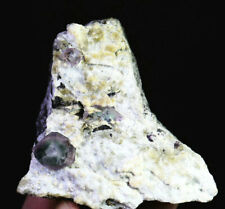 Beautiful Purple&Green Fluorite Crystal Cluster Cassiterite Mineral Specimen picture