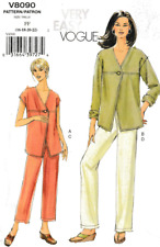 Vogue Pattern V8090 c2005, Misses/Petites Jacket, Top, Pants, Size 16-22 picture