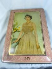 Edward Sharp Queen Elizabeth II Coronation Toffee Tin Confectionary Made in Eng picture