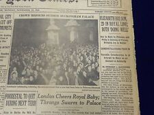 1948 NOV 15 NEW YORK TIMES NEWSPAPER - ELIZABETH HAS SON 2D ROYAL LINE - NT 16 picture