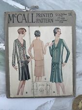 Early 1900 Mccall Antique Sewing Pattern 5162 Drop Waist Dress Pattern  picture