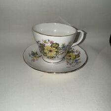 Duchess Bone China “Rhona” Teacup & Saucer Floral Butterfly England picture