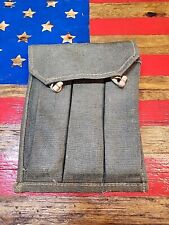 Polish Military PPS-43 Canvas Magazine Pouch With Wooden Toggle Closures 3955 picture