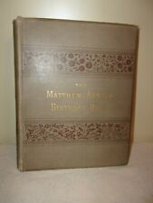 Matthew Arnold Birthday Book		1884 antique Boston Mass scrapbook journal  picture