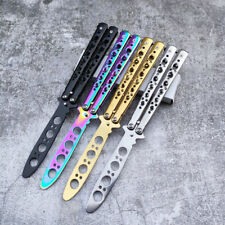 Portable Folding Butterfly Knife CSGO Balisong Trainer Stainless Steel Pocket picture