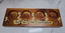For Our Bar Association Wooden Display Holder for Shot Glasses, Lake George, NY  picture