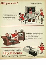 1954 KLEENEX TISSUES Little Lulu and her dad comic cartoon art VINTAGE PRINT AD picture