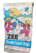 Vintage Zee Doodle 20 Pack Lunch Paper Bags Paper 1978 picture