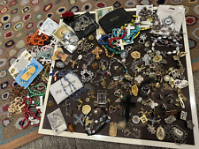 MIXED LOT 150 + RELIGIOUS PINS NECKLACE BRACELET ROSARY ANGEL LOVE CROSS MEDALS picture