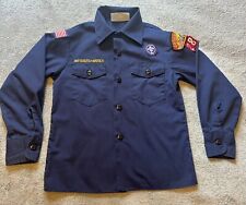 Boys Scouts of America LS  Shirt Grand Teton WY ID 283 Flag Badge Youth Small picture