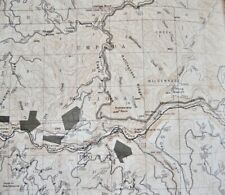 Large Oregon Topo Map Diamond Lake Crater Lake Umpqua National Forest picture