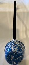 Gorgeous Graniteware, Antique **MINT** Dipper redipped over cobalt blue swirl picture