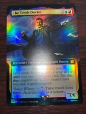 1x  BORDERLESS FOIL THE TENTH DOCTOR - Doctor Who - MTG - Magic the Gathering picture
