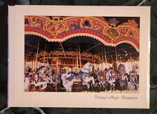 DISNEY'S MAGIC KINGDOM PARK CARROUSEL HORSES PRINT On 7x5 Inch Card FANTASYLAND picture