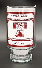 Vintage Texas Aggies Glass Large A & M Gig 'Em College University Ol Sarge picture