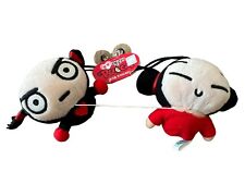 Pucca And Garu Mini Plush Dolls 4” With Window Suction Cups Rare HTF picture