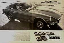 Datsun 240-Z ad - 1970 - original magazine pages -  picture