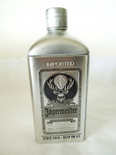 Jagermeister Metal Bottle Holder/Trinket Box Silver 750ml Empty Made in WGermany picture