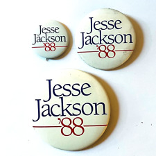 1988 Vintage Button Pin Jesse Jackson President Campaign Pin Button Badge picture