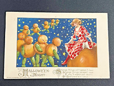 1913 Halloween Night John Winsch Schmucker Lady on JOL Pumpkin People picture