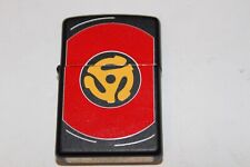 Zippo Vinyl LP Record Black Matte Windproof Lighter 2005 Retired Pre-owned picture