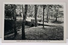 Newton Hamilton Pa Norris Mem Bridge M.T.C. Methodist Training Camp Postcard A18 picture