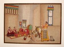 Tibetan Refugee Painting 1950, Kalimpong, India, Important Early Painting, Tibet picture