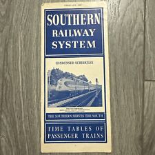 Southern Railway System Passenger Train Schedules Condensed Timetables Feb 1947 picture