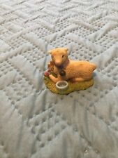 Decorative Collectible Lamb Figurine. Lamb Laying In The Grass picture