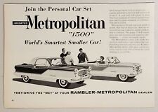 1960 Print Ad The Imported Metropolitan 1500 Hardtop & Convertible Rambler picture