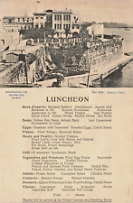 S S RESOLUTE LUNCHEON MENU 1925-SAN JUAN-GOVERNOR'S PALACE picture