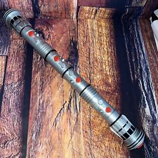 Hasbro 2011 Star Wars Darth Maul Double Blade Red Light Saber Cosplay Lightsaber picture