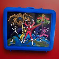 Vintage Aladdin Blue Power Rangers 1993 Lunch Box With Thermos See Photos picture