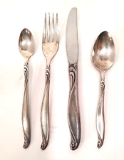 Vintage Rogers Oneida Ltd. Child's 4 Piece Silverware Set Silver Plated Marked picture
