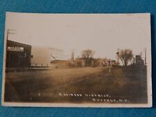 Antique RPPC post card 1910s BUSINESS DISTRICT BUFFALO ND North Dakota (AB862) picture
