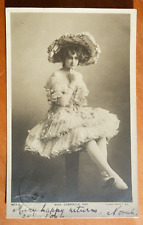 Miss Gabrielle Ray in a big floppy hat real photo postcard pmk 1904 picture