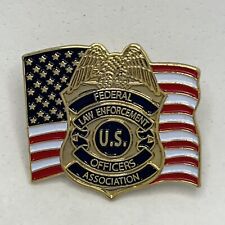 Federal Law Enforcement Officers Association US Government Enamel Lapel Hat Pin picture