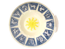 MCM Ceramic Mold Zodiac Signs Tray Platter Ashtray 10.5