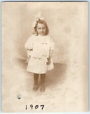 1907 Chicago, IL Cute Little Girl RPPC Real Photo Siegel Cooper Postcard A111 picture