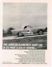 1962 Sunbeam Alpine race car Vintage Ad  picture