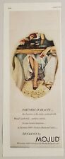 1949 Print Ad Mojud Nylon Stockings Lady's Pretty Leg Under Card Table  picture