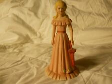 Enesco Growing Up Birthday Girl Age 15 Pink Dress Blonde Hair 1981 picture