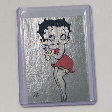 Betty Boop Platinum Plated Artist Signed “American Icon” Trading Card 1/1 picture